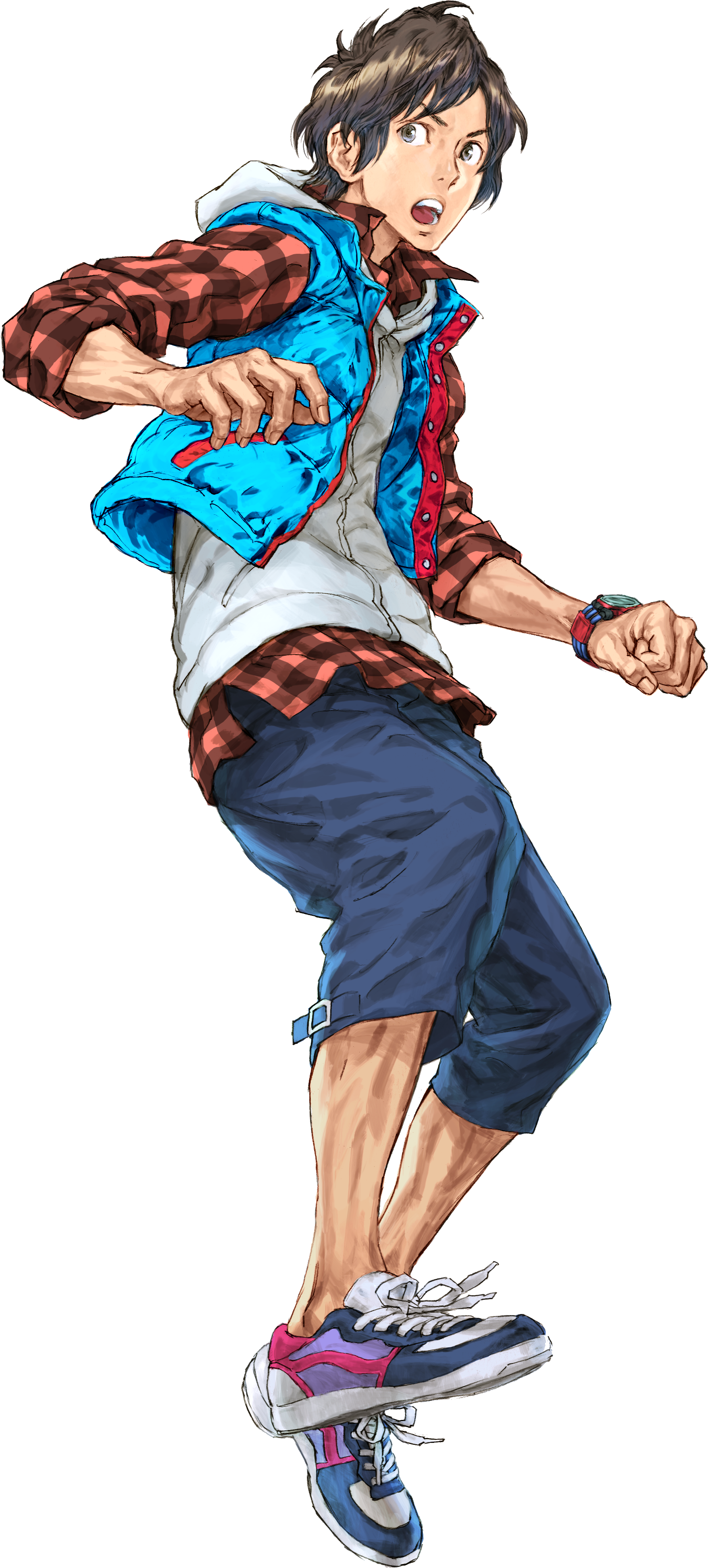 official art for junpei from 9 hours, 9 persons, 9 doors